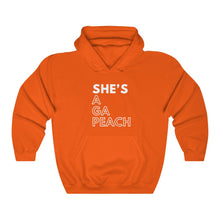 Load image into Gallery viewer, She's A GA Peach Unisex Heavy Blend™ Hooded Sweatshirt