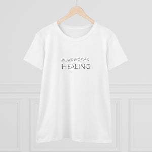 Black Woman Healing Midweight Cotton Tee