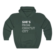 Load image into Gallery viewer, She's From Choc'Lit City Unisex Heavy Blend™ Hooded Sweatshirt