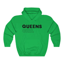 Load image into Gallery viewer, Queens Girl Black Hooded Sweatshirt
