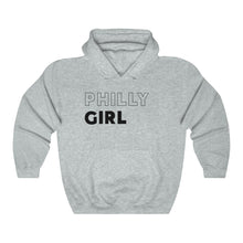 Load image into Gallery viewer, Philly Girl Black Hooded Sweatshirt