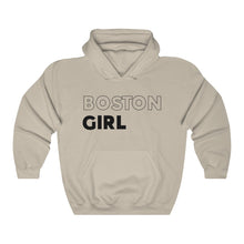 Load image into Gallery viewer, Boston Girl Black Hooded Sweatshirt