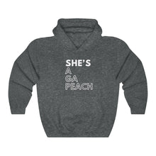 Load image into Gallery viewer, She's A GA Peach Unisex Heavy Blend™ Hooded Sweatshirt