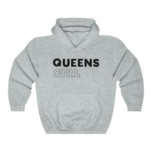 Load image into Gallery viewer, Queens Girl Black Hooded Sweatshirt