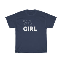 Load image into Gallery viewer, VA Girl White Unisex Heavy Cotton Tee