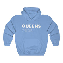 Load image into Gallery viewer, Queens Girl White Hooded Sweatshirt