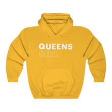 Load image into Gallery viewer, Queens Girl White Hooded Sweatshirt