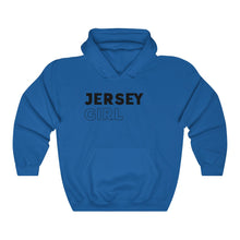 Load image into Gallery viewer, Jersey Girl Black Hooded Sweatshirt