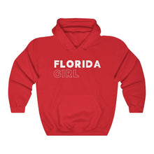 Load image into Gallery viewer, Florida Girl White Hooded Sweatshirt
