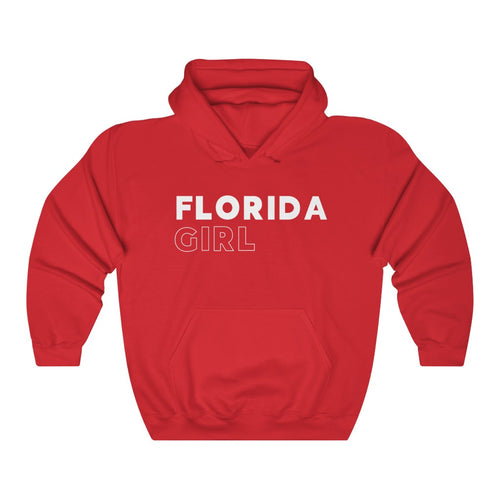 Florida Girl White Hooded Sweatshirt