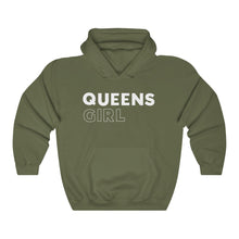 Load image into Gallery viewer, Queens Girl White Hooded Sweatshirt