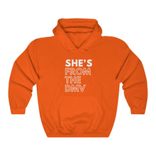 Load image into Gallery viewer, She's From the DMV Unisex Heavy Blend™ Hooded Sweatshirt