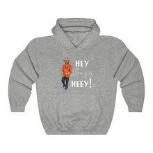 Load image into Gallery viewer, Hey Boy Heey! White Logo Hooded Sweatshirt