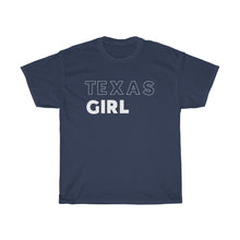 Load image into Gallery viewer, Texas Girl White Unisex Heavy Cotton Tee