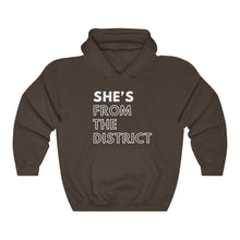 Load image into Gallery viewer, She's From the District Unisex Heavy Blend™ Hooded Sweatshirt