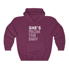 Load image into Gallery viewer, She's From the DMV Unisex Heavy Blend™ Hooded Sweatshirt