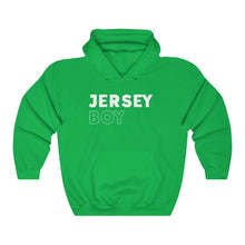 Load image into Gallery viewer, Jersey Boy White Hooded Sweatshirt