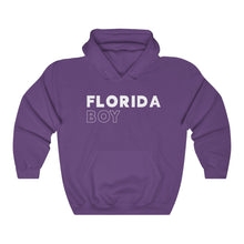 Load image into Gallery viewer, Florida Boy White Hooded Sweatshirt