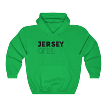 Load image into Gallery viewer, Jersey Girl Black Hooded Sweatshirt