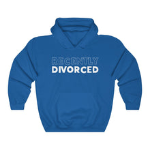 Load image into Gallery viewer, Recently Divorced White Hooded Sweatshirt