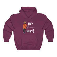 Load image into Gallery viewer, Hey Boy Heey! White Logo Hooded Sweatshirt