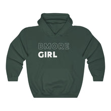 Load image into Gallery viewer, BMore Girl White Hooded Sweatshirt