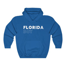 Load image into Gallery viewer, Florida Boy White Hooded Sweatshirt