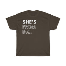 Load image into Gallery viewer, She's From DC Unisex Heavy Cotton Tee