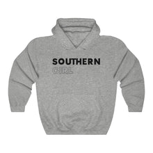 Load image into Gallery viewer, Southern Girl Black Hooded Sweatshirt
