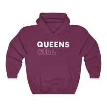 Load image into Gallery viewer, Queens Girl White Hooded Sweatshirt