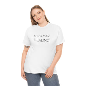 Black Man Healing Unisex Heavy Cotton Tee