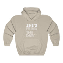 Load image into Gallery viewer, She's From the DMV Unisex Heavy Blend™ Hooded Sweatshirt