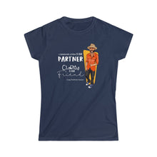 Load image into Gallery viewer, Communication, Clarity Logo Women&#39;s Softstyle Tee