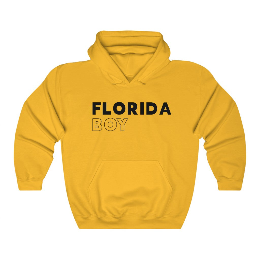 Florida Boy Black Hooded Sweatshirt