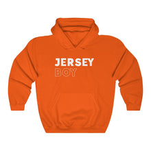 Load image into Gallery viewer, Jersey Boy White Hooded Sweatshirt