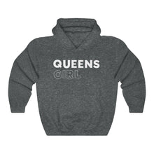 Load image into Gallery viewer, Queens Girl White Hooded Sweatshirt