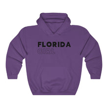 Load image into Gallery viewer, Florida Girl Black Hooded Sweatshirt