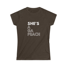 Load image into Gallery viewer, She's a GA Peach Women's Softstyle Tee