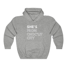 Load image into Gallery viewer, She's From Choc'Lit City Unisex Heavy Blend™ Hooded Sweatshirt