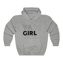 Load image into Gallery viewer, VA Girl Black Hooded Sweatshirt