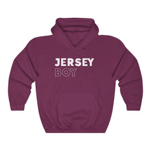 Load image into Gallery viewer, Jersey Boy White Hooded Sweatshirt
