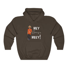 Load image into Gallery viewer, Hey Boy Heey! White Logo Hooded Sweatshirt