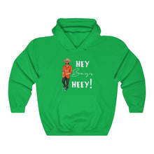 Load image into Gallery viewer, Hey Boy Heey! White Logo Hooded Sweatshirt