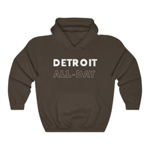 Load image into Gallery viewer, Detroit All-Day White Hooded Sweatshirt