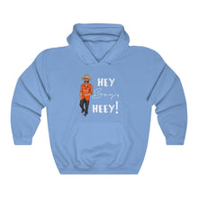 Load image into Gallery viewer, Hey Boy Heey! White Logo Hooded Sweatshirt