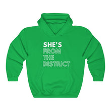 Load image into Gallery viewer, She's From the District Unisex Heavy Blend™ Hooded Sweatshirt