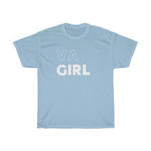Load image into Gallery viewer, VA Girl White Unisex Heavy Cotton Tee