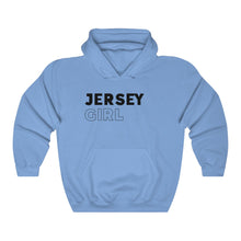 Load image into Gallery viewer, Jersey Girl Black Hooded Sweatshirt