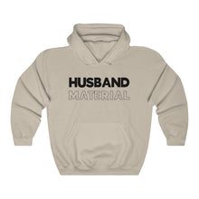 Load image into Gallery viewer, Husband Material Black Hooded Sweatshirt