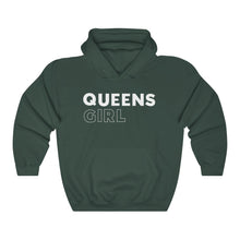 Load image into Gallery viewer, Queens Girl White Hooded Sweatshirt